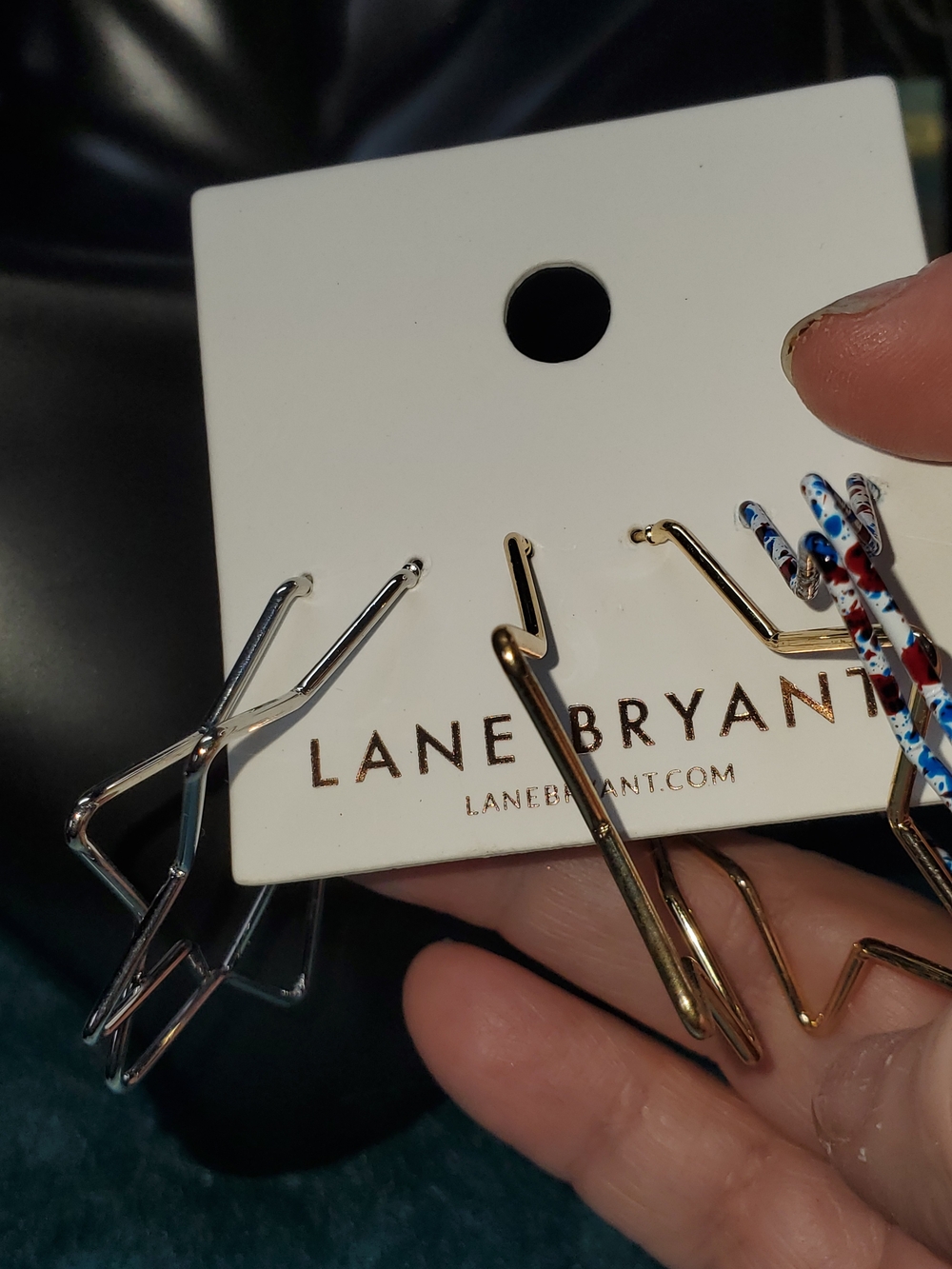 Lane Bryant Metallic Earrings Set - Gold & Silver